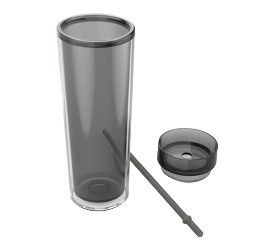 Double Wall Acrylic Tumbler with Lid and Straw, 16 oz. 5