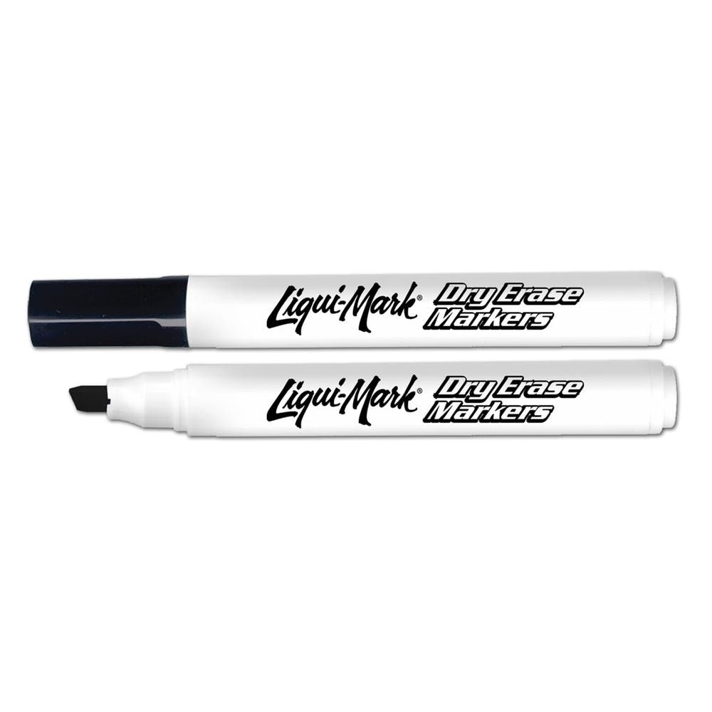 Black Dry Erase Markers - Low Odor Chisel Tip 250 Pieces 2