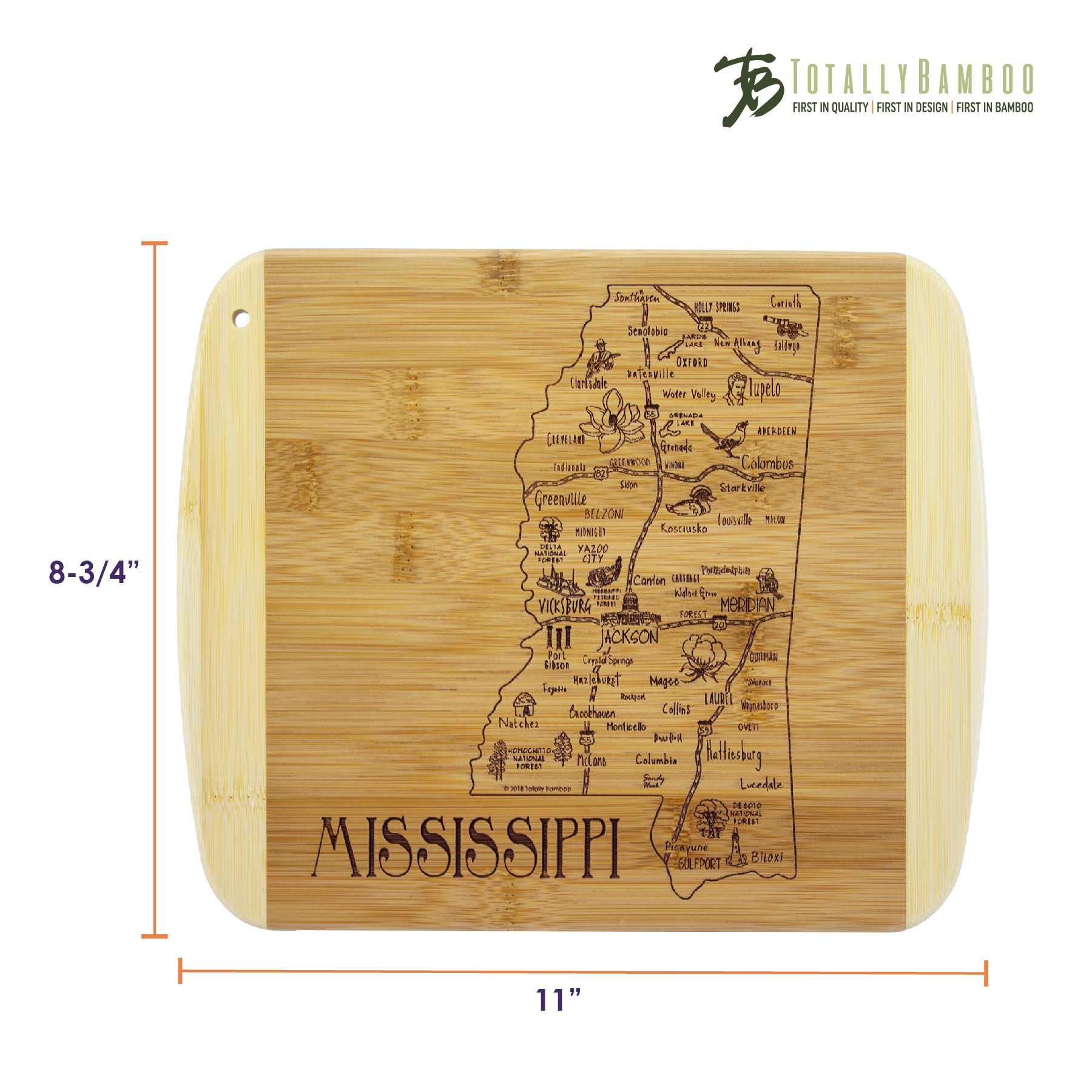 A Slice of Life Mississippi Serving & Cutting Board 3