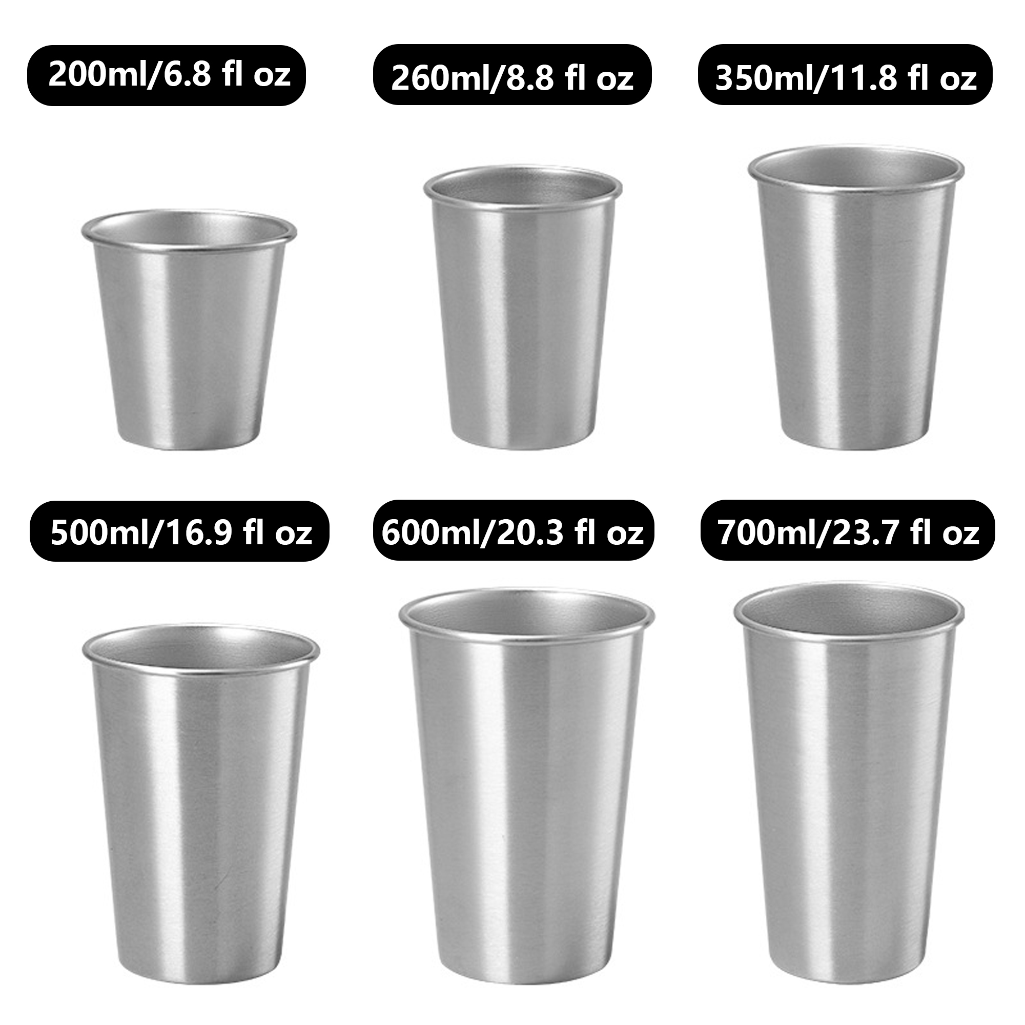 304 Stainless Steel Cups MOQ50 2