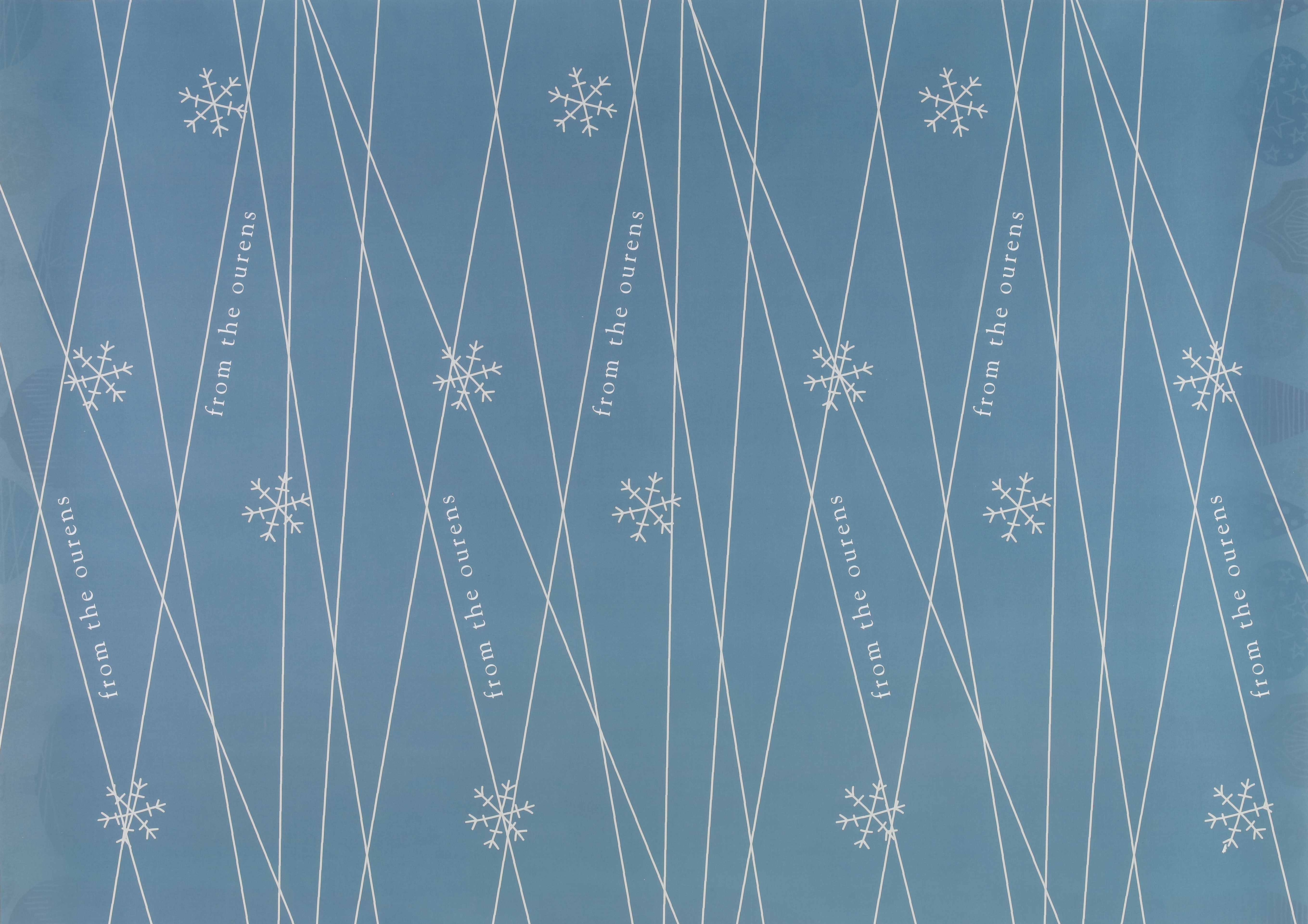 Retro Ornaments Reversible Wrapping Paper (28"x20") 2