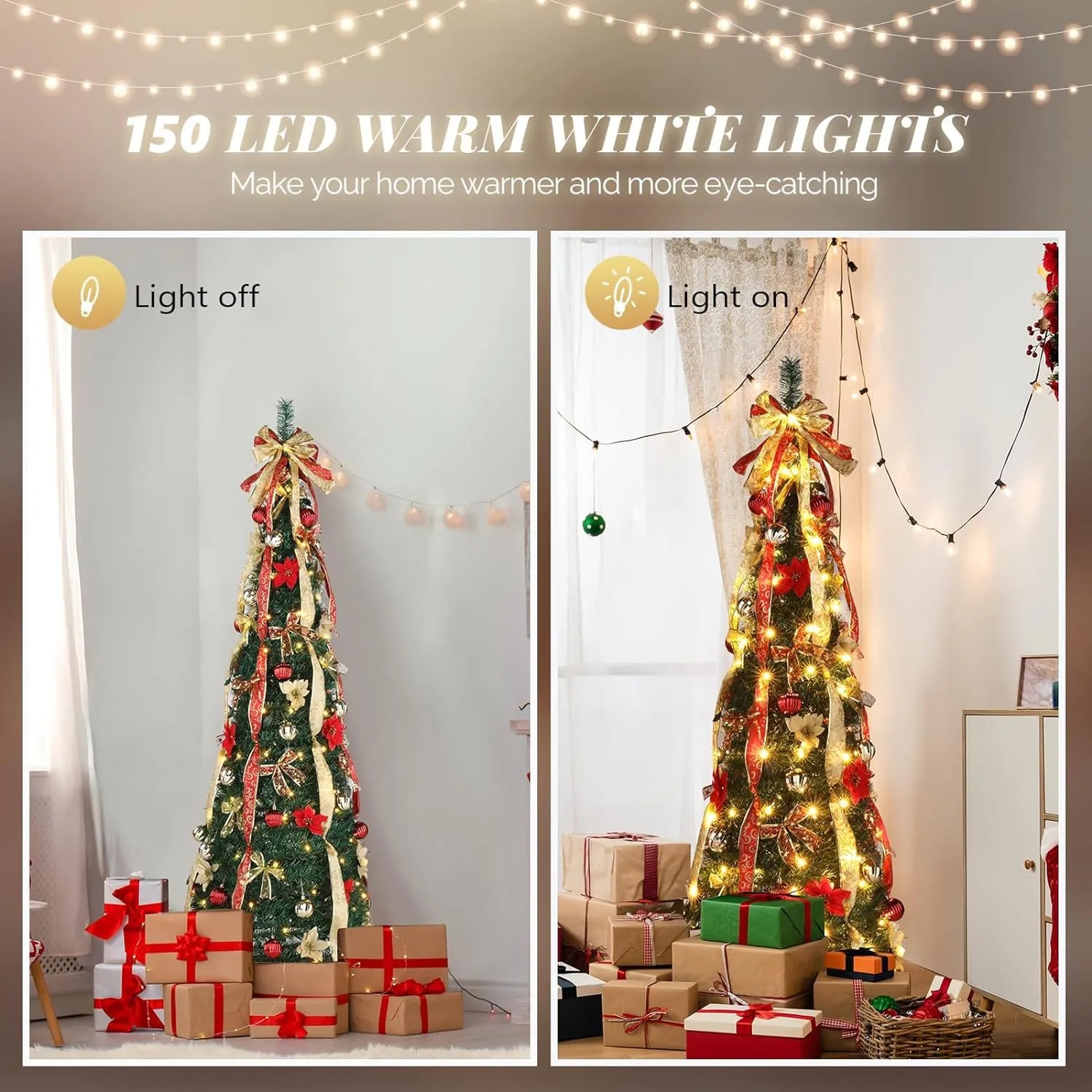 Telescopic Christmas Tree 4ft-6ft 4