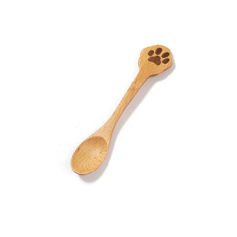 Cat Coffee Tea Wood Spoon 2