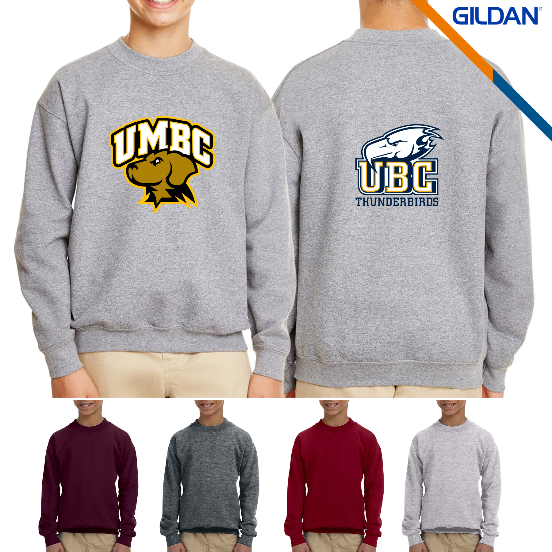 Gildan® Heavy Blend Youth Crew Sweatshirts 3