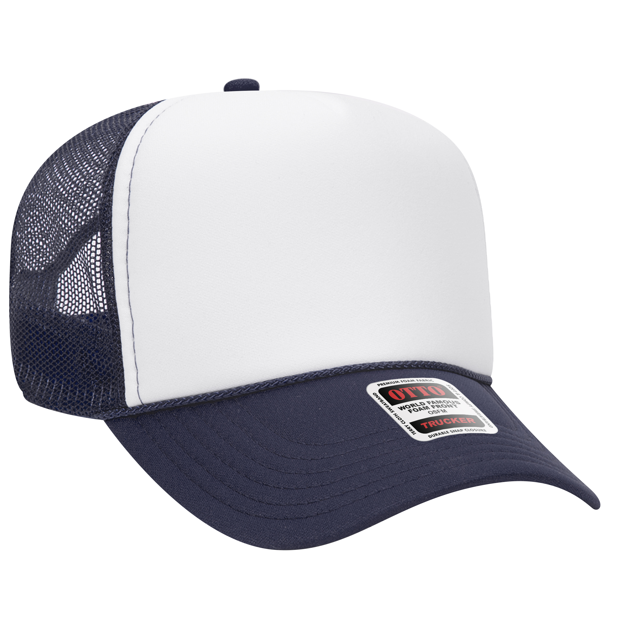 OTTO CAP® 5 Panel Mid Profile Mesh Back Trucker Hat 50