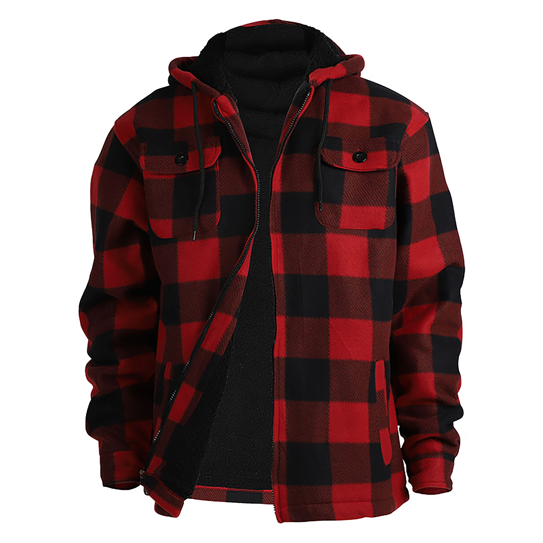 Thick Flannel Plaid Jacket 2