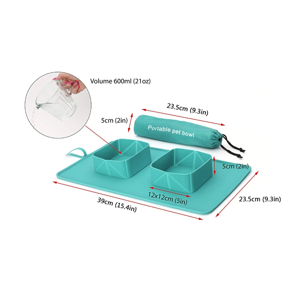 2 In 1 Collapsible Pet Bowl 2