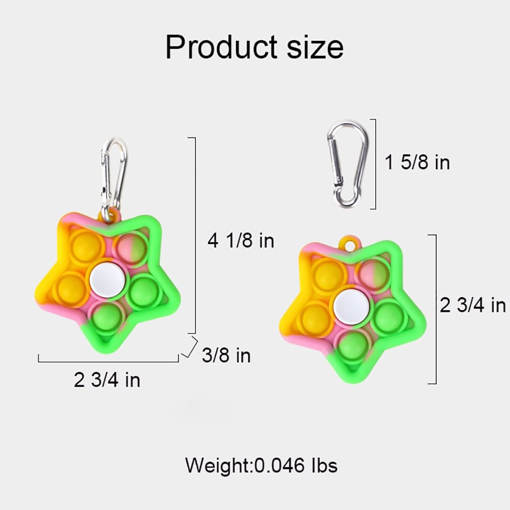 Star Pop Keychain Fidget Spinner 1