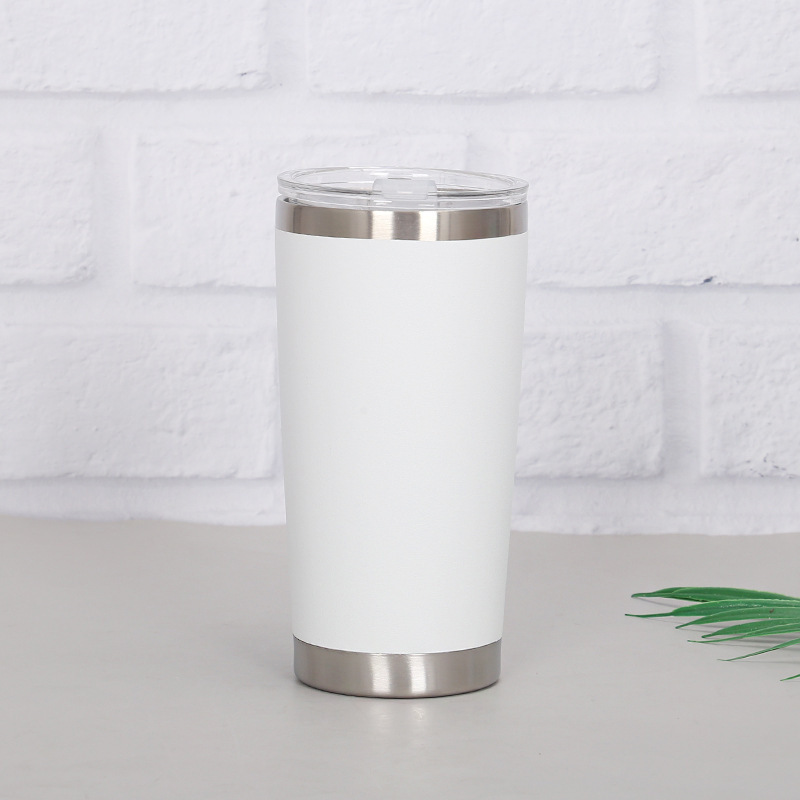 20oz Double Walled Vacuum Insulated Travel Coffee Mug Beer Cup Stainless Steel Tumbler Mug 4