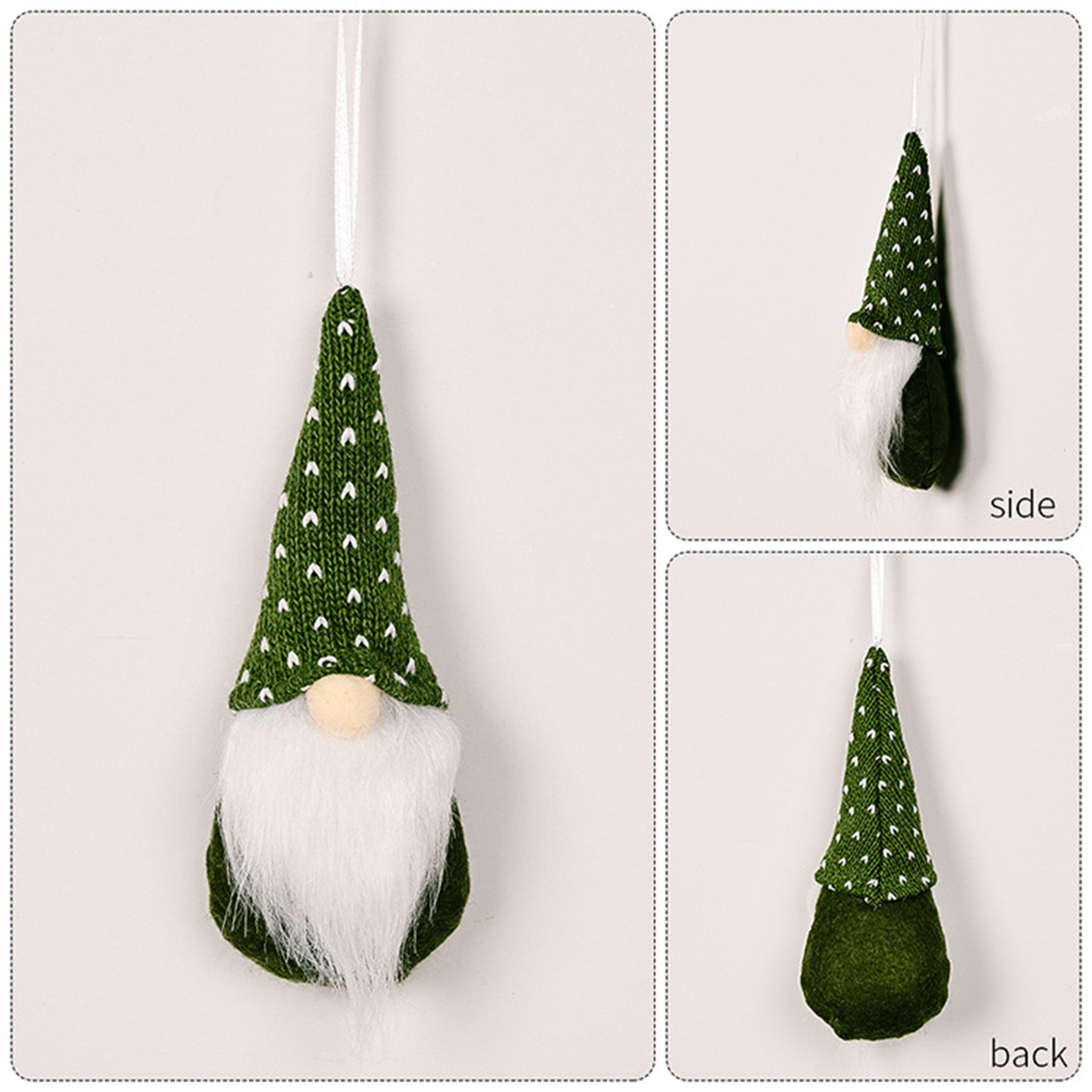 Handmade Knitted Gnome Christmas Decor 1