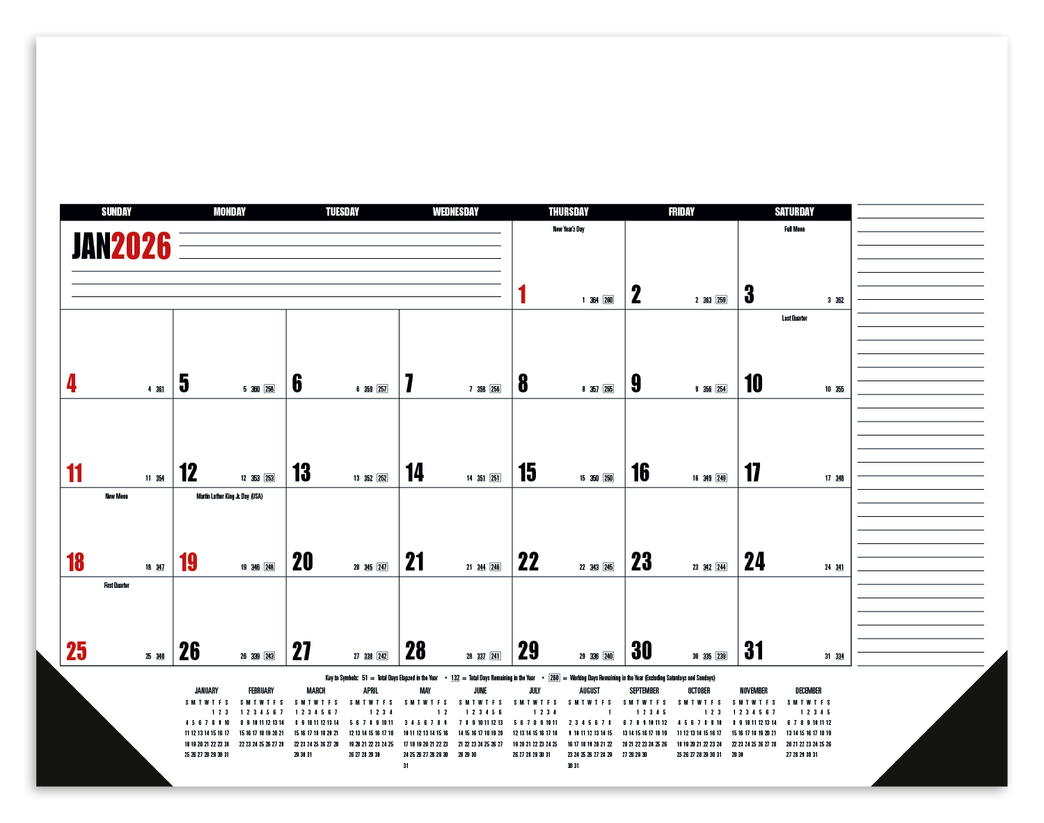 Good Value™ Multi-Color Desk Pad 19