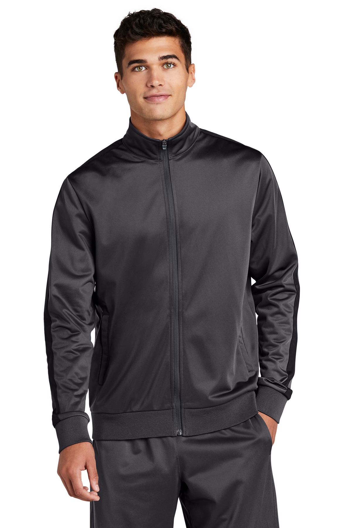 Sport-Tek Tricot Sleeve Stripe Track Jacket. JST94 29