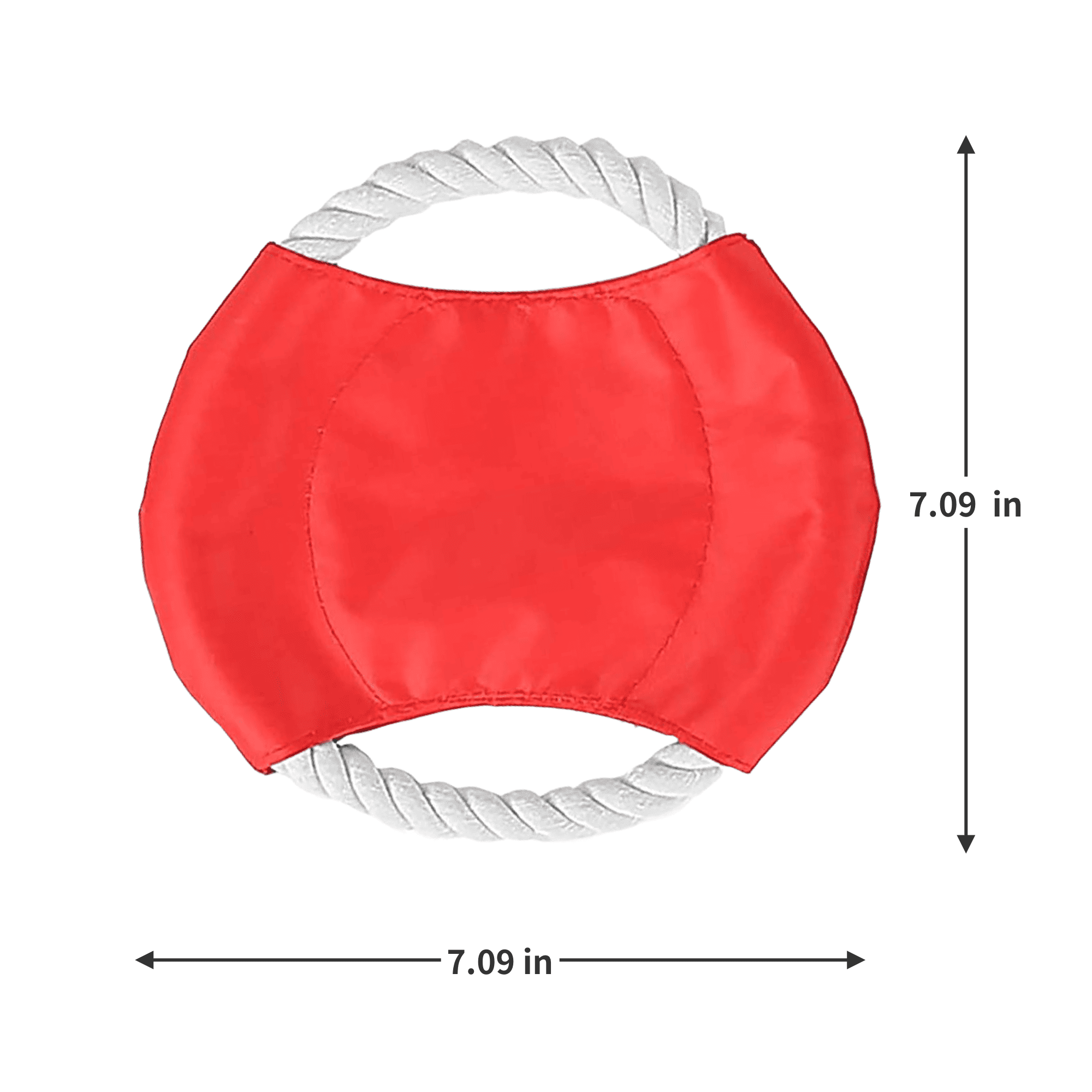 Durable Custom Cotton Rope Dog Chew Flying Disc Toy 5