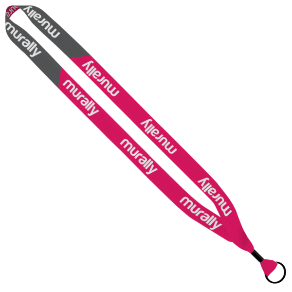 3/4" Recycled Dye-Sublimated Waffle Weave Lanyard 2