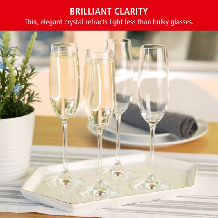 Spiegelau Salute 7.4 oz Champagne Flute, set of 4 10