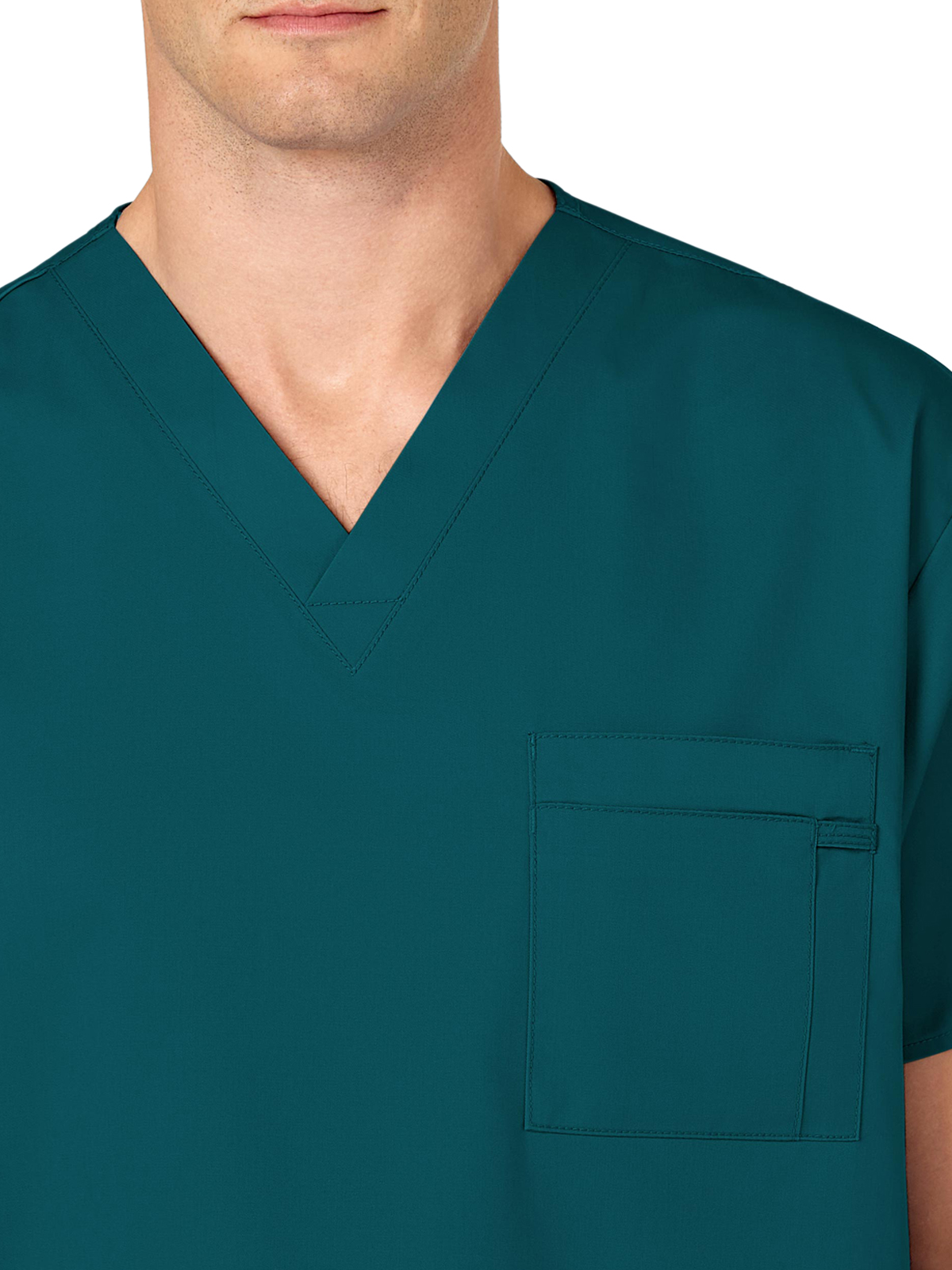 Wink - WORK - Unisex Double-Pocket V-Neck Top 16