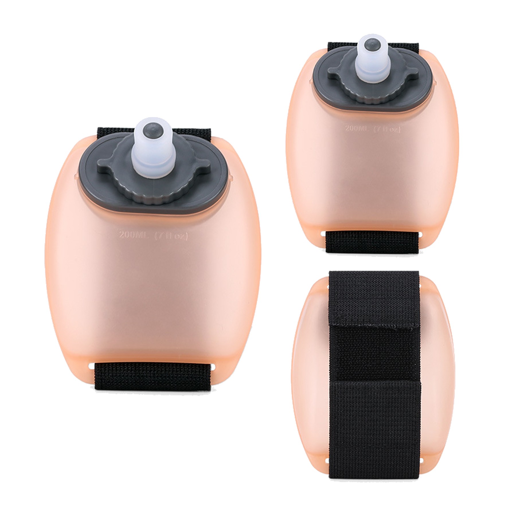 7oz Food-Grade Silicone Wrist Water Bottle 1