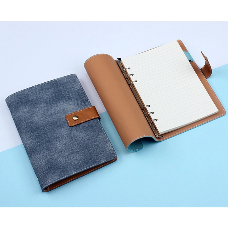 PU Leather A5/A6 Business Travel Journal Binder Notebook 15