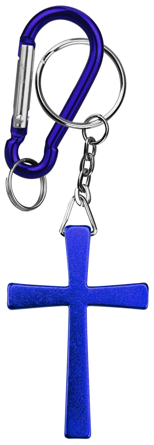 Cross shape key chain with Carabiner 5