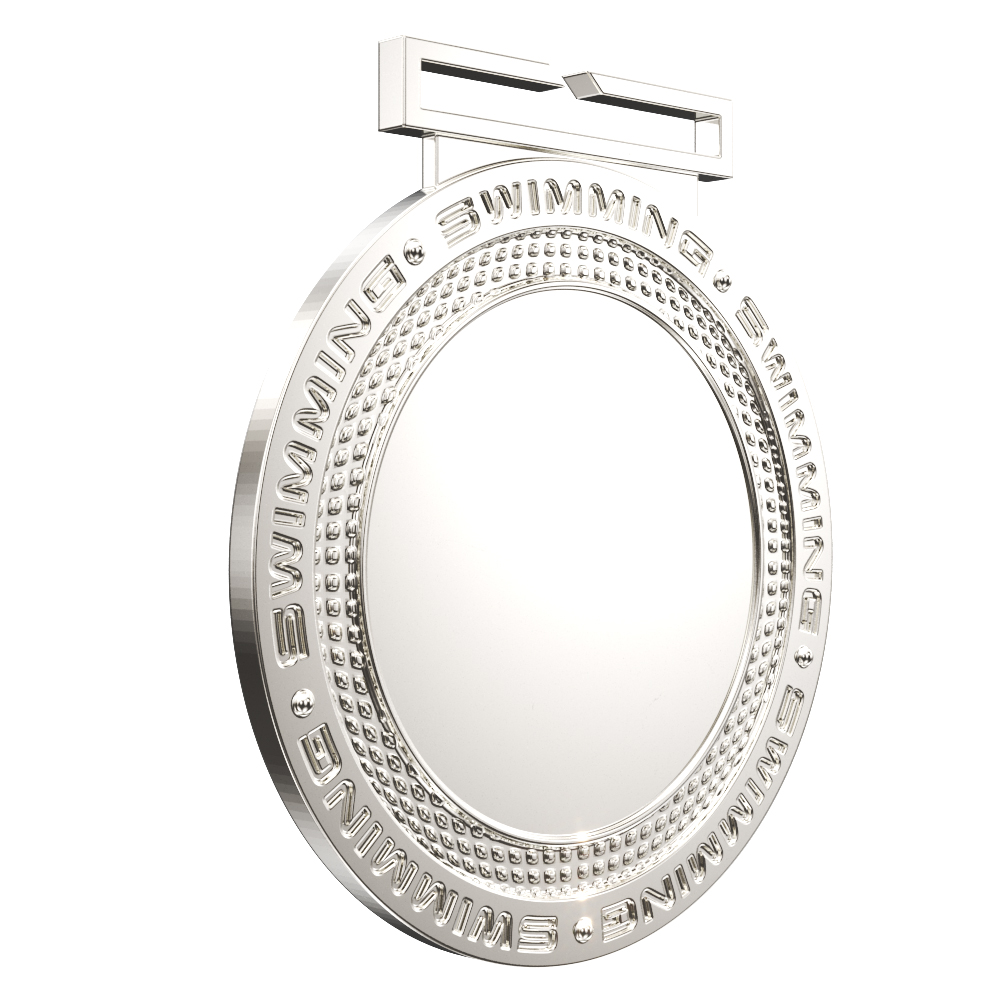 Swimming Dual Plated Medallion (3") 2