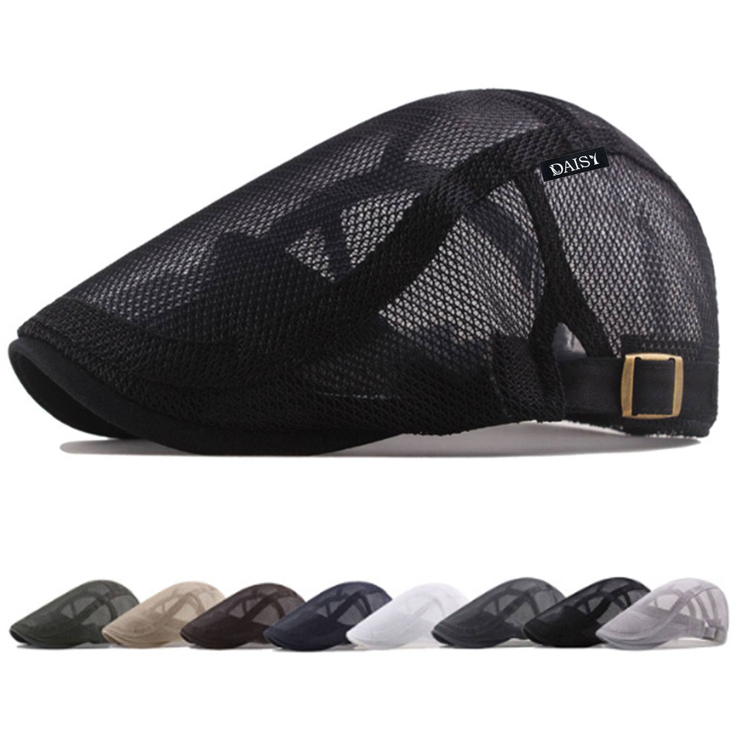 Mesh Beret Hat in Polyester 1