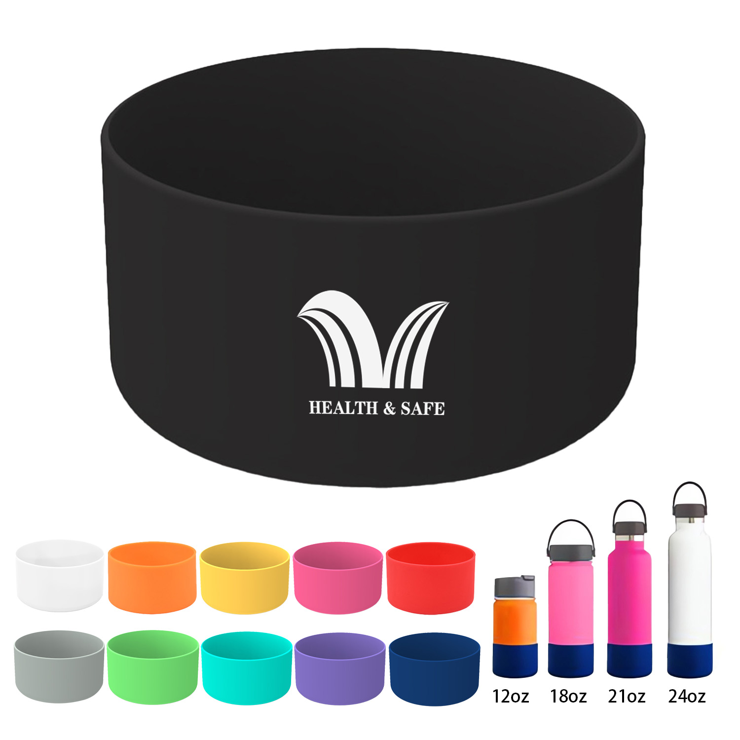 Silicone Water Bottle Boot Sleeve Accessories 5