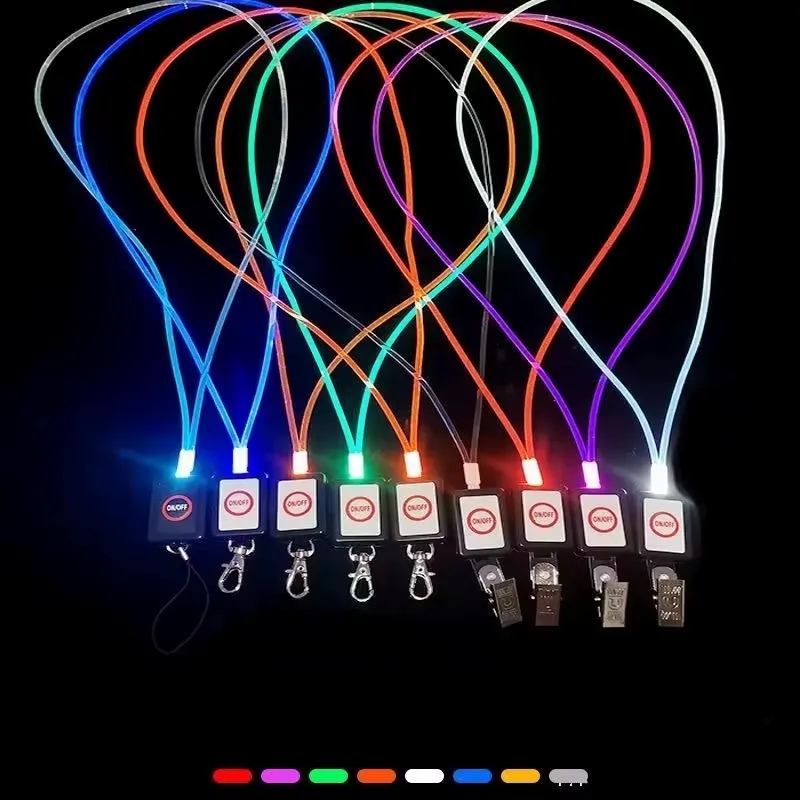 Led Light Up Neon Necklace Neck Lanyard 2