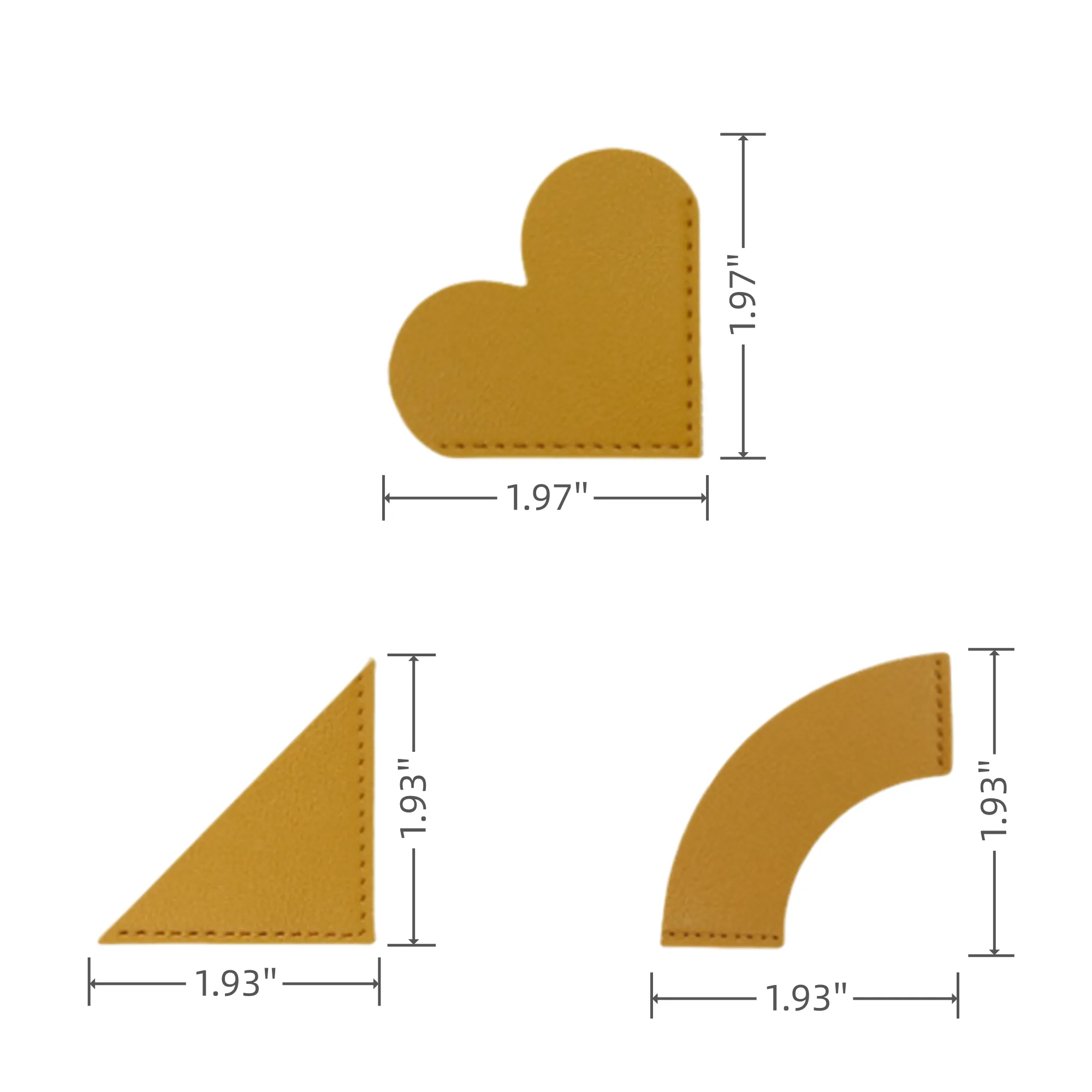 Heart-Shaped Leather Bookmark 4