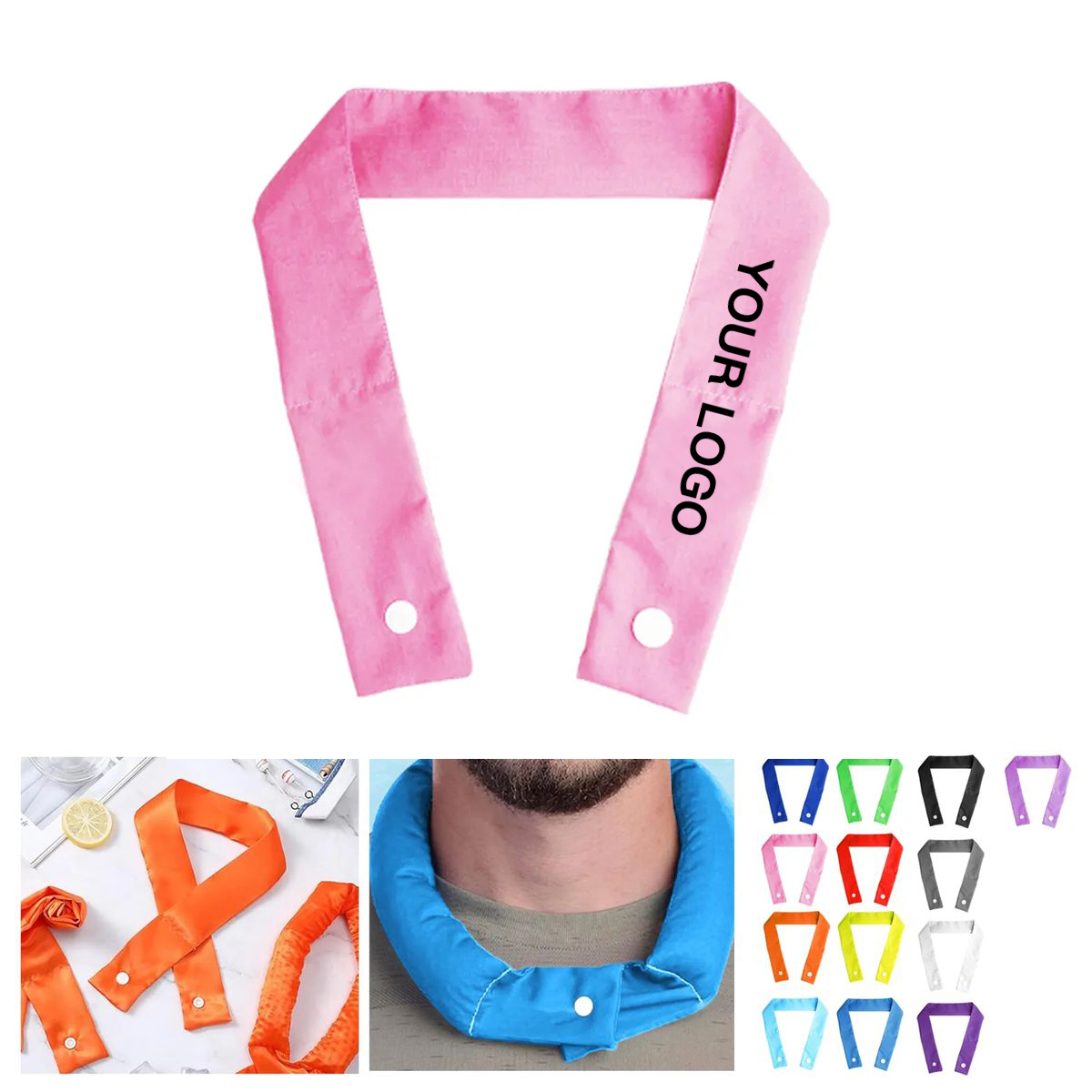 Lightweight Cooling Scarf with Embedded Cooling Crystals 6