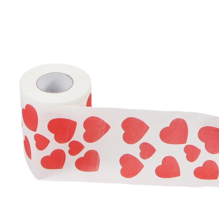 Custom Heart Printed Toilet Paper 4