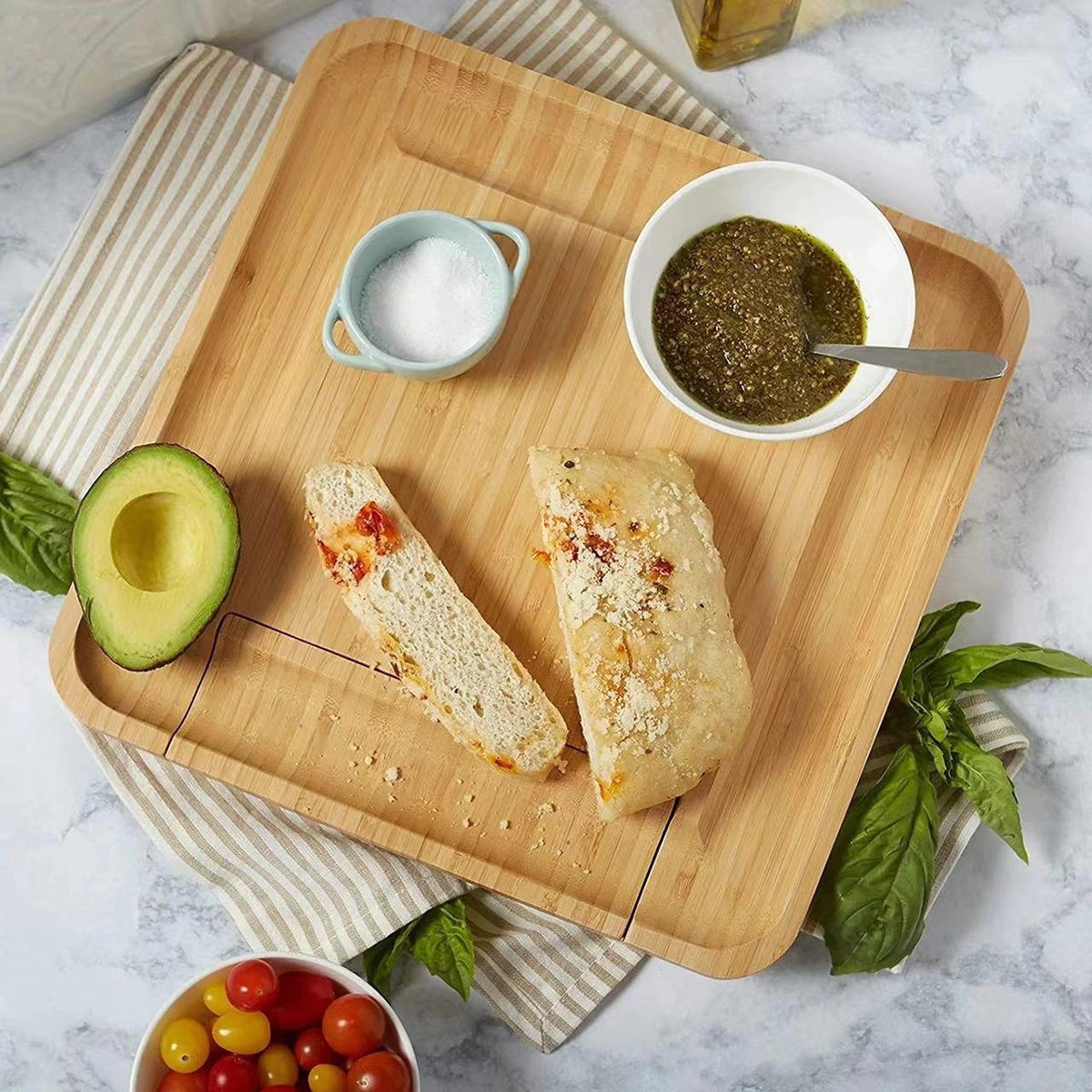 Bamboo Charcuterie Board Set 2