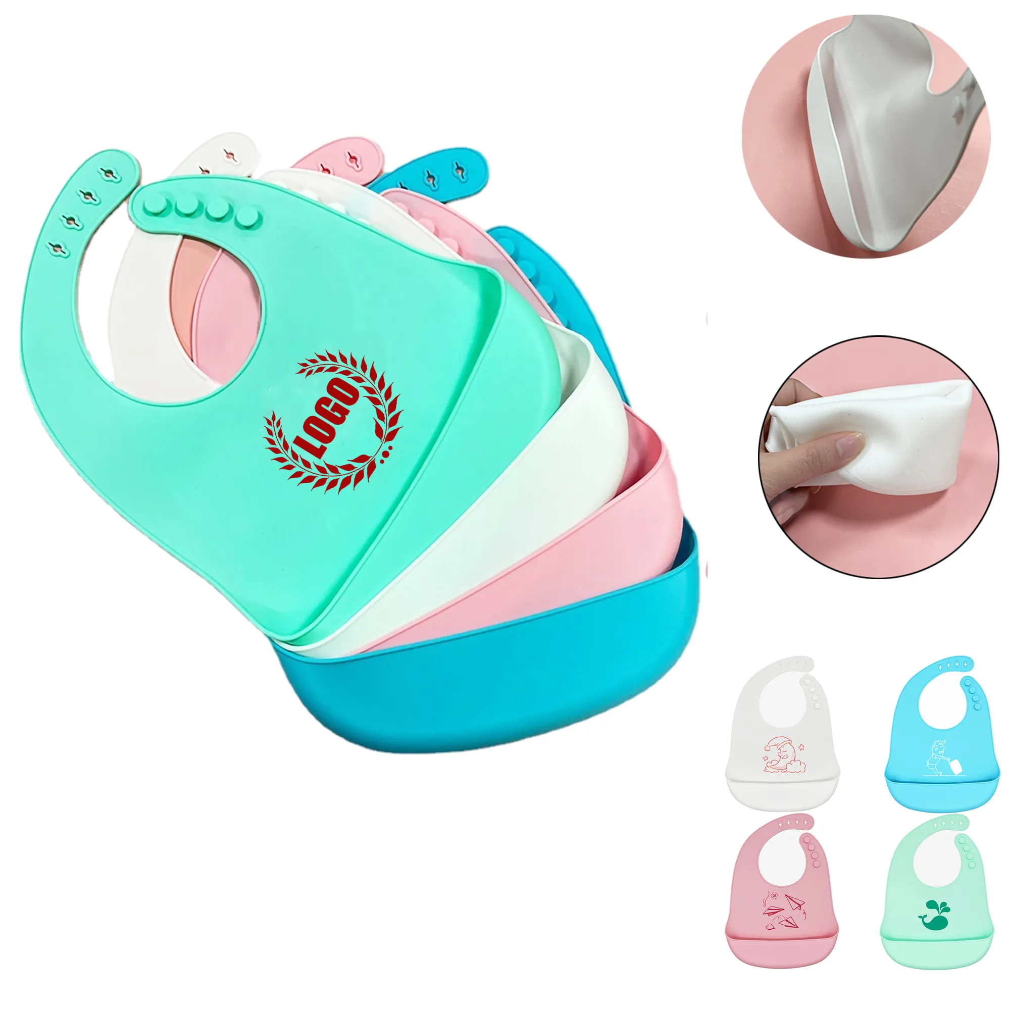 Baby Silicone Waterproof Bib