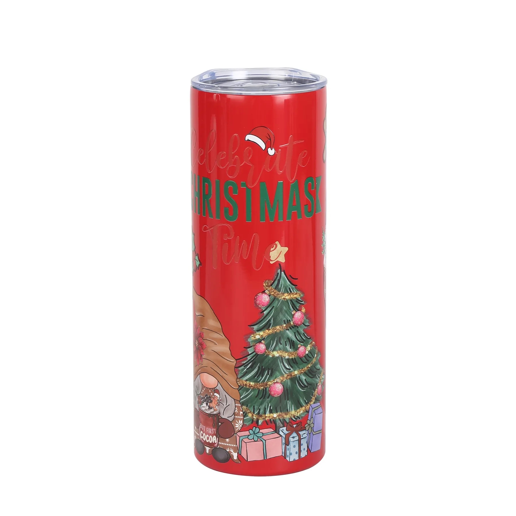 20 Oz. Custom Christmas Pattern Stainless Steel Vacuum Cup 4