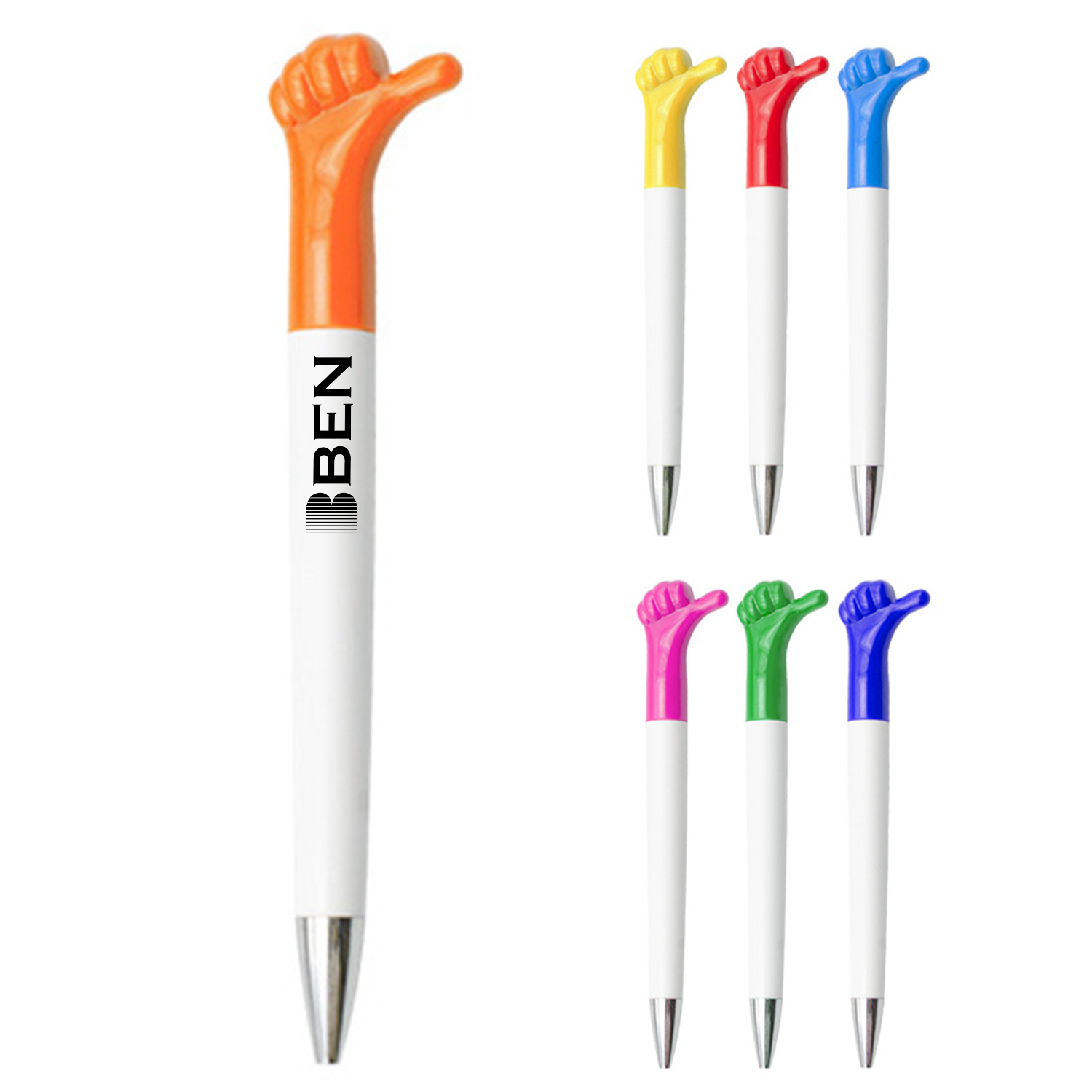 The creative cartoon gesture shaped ballpoint pen