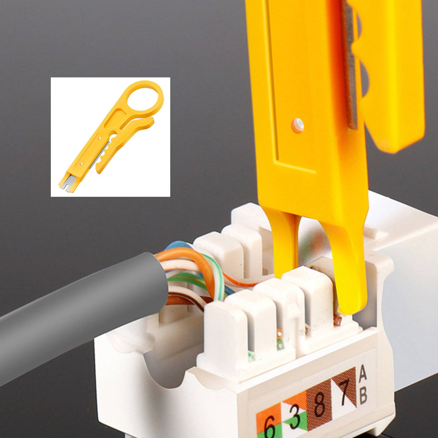 Network Cable Stripper and Punch-down Tool 6