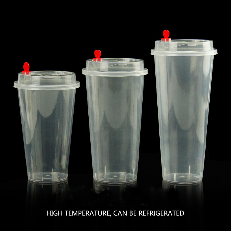 17Oz Disposable plastic milk tea cup 3