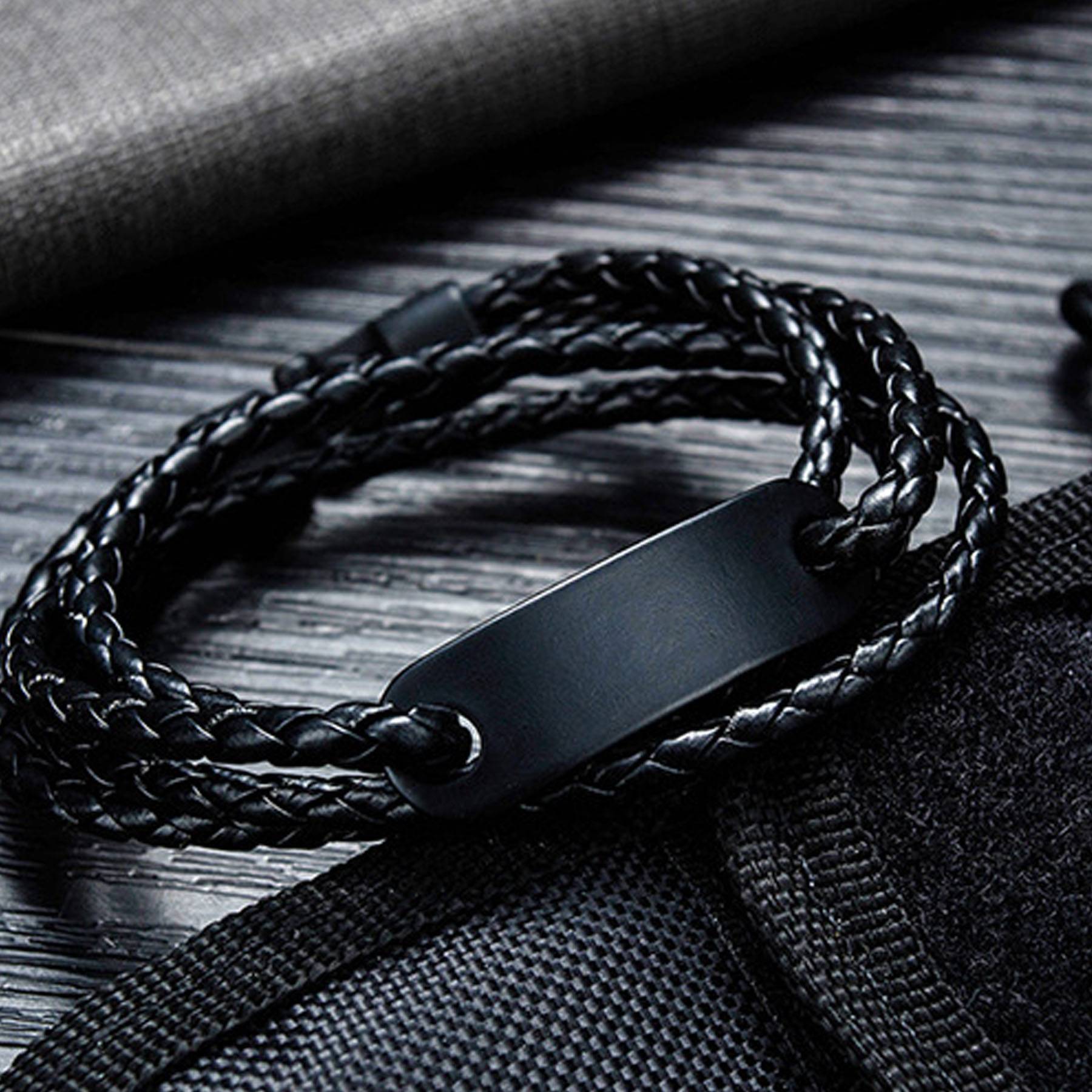 PU engraved bracelet 5