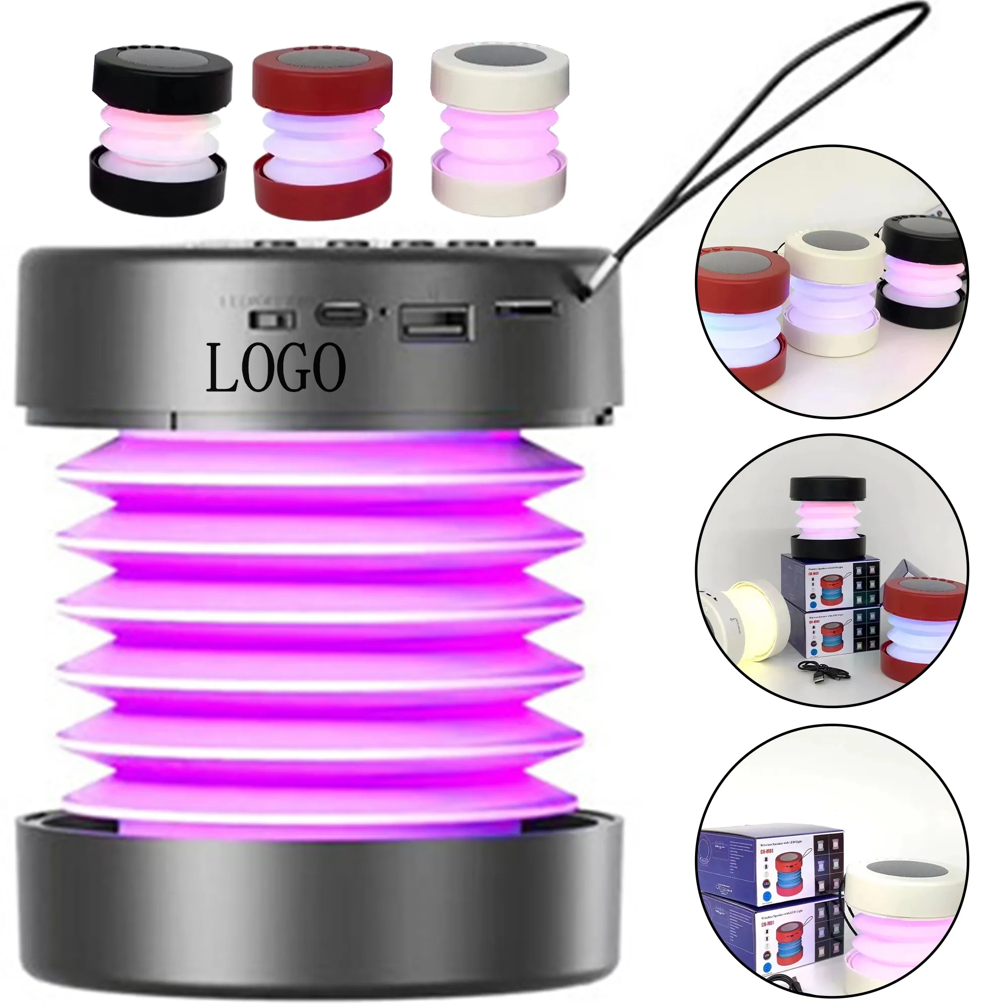 Retractable Portable Mini Bluetooth Speaker 6