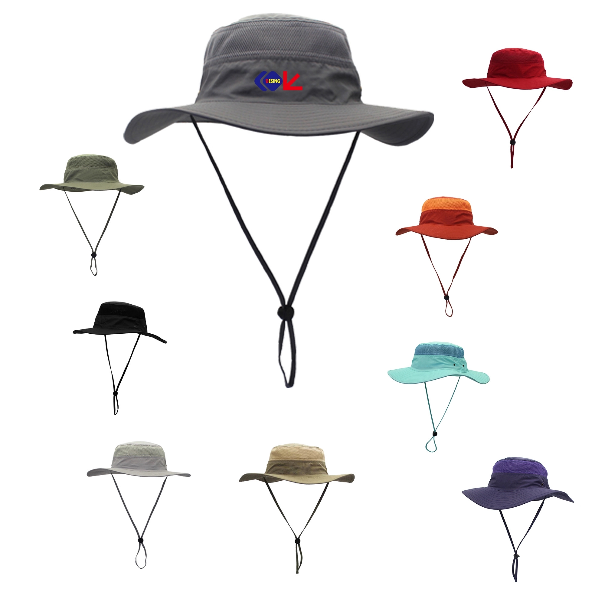 Wide Brim UV Protection Fishing Bucket Hat 2
