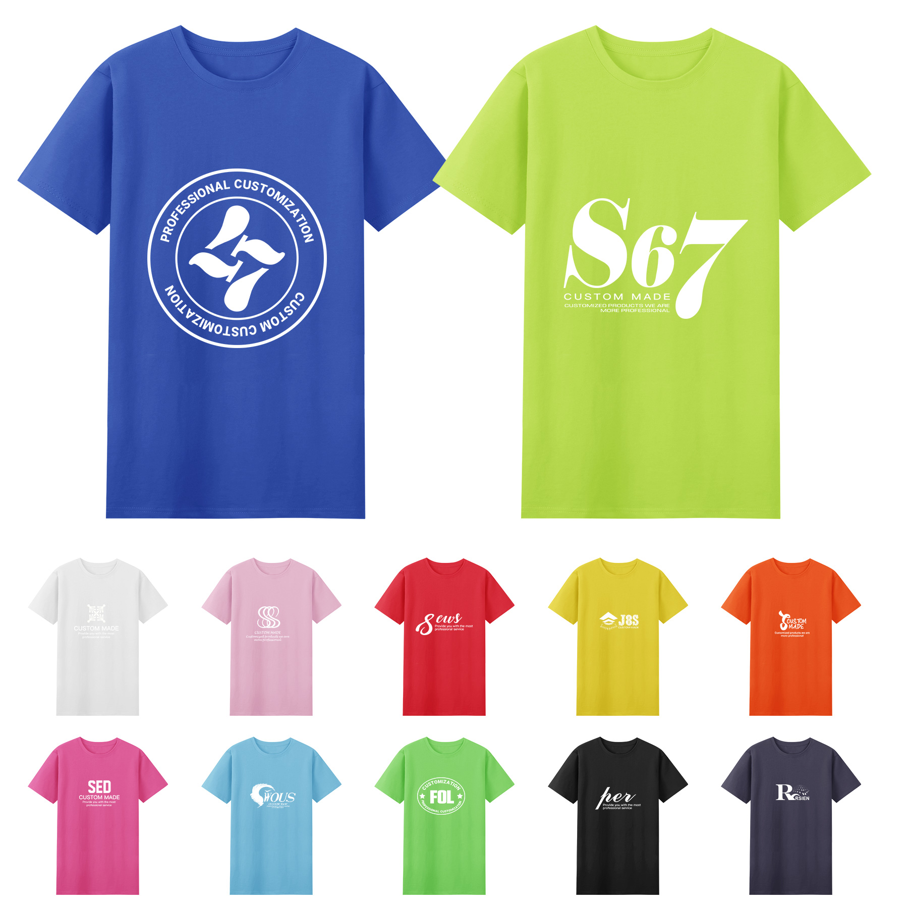 Cotton T-shirt With Round Neck 2