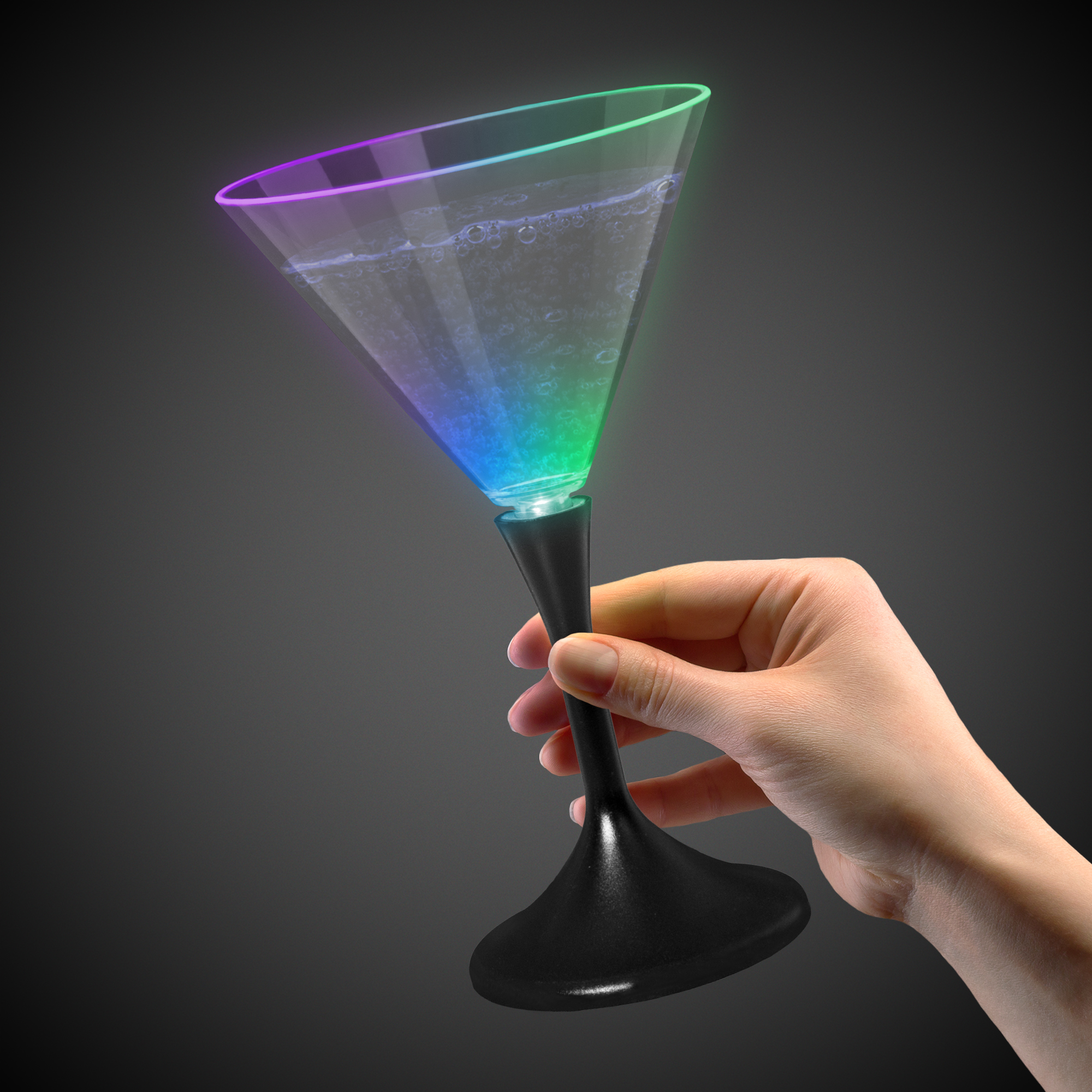 7 oz. LED Lighted Martini Glass 28