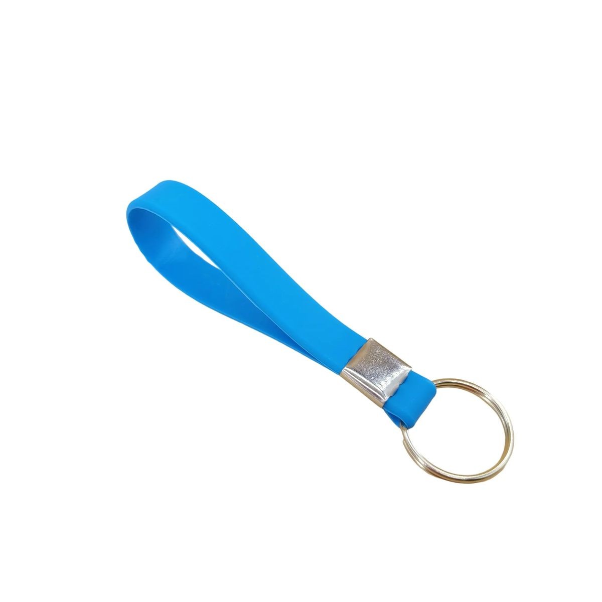 Durable Silicone Wristband Keychain with Custom Logo Branding 2