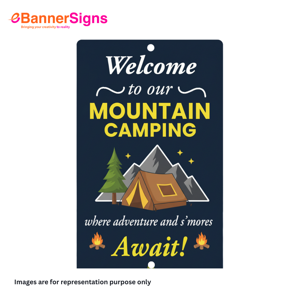 Custom Aluminium Signs - UV print with Top & Bottom Hole 5