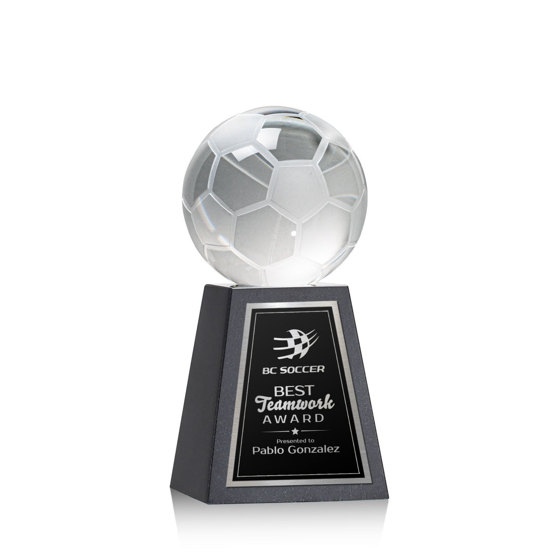 Soccer Ball Award on Tall Marble Base 7