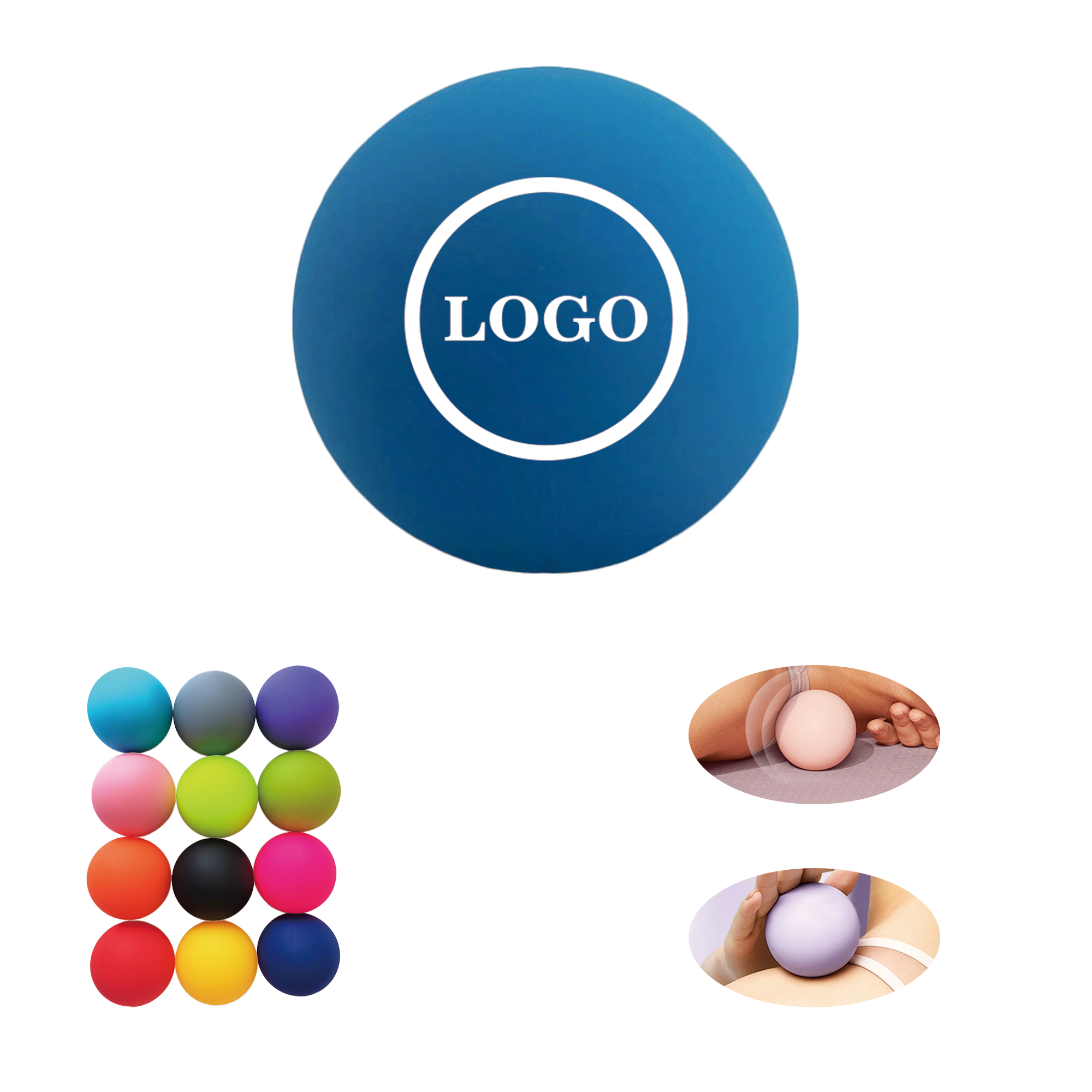 Silicone Solid Yoga Massage Fascia Ball 2