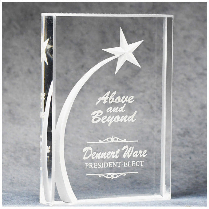 Acrylic Block With 3D Shooting Star 3