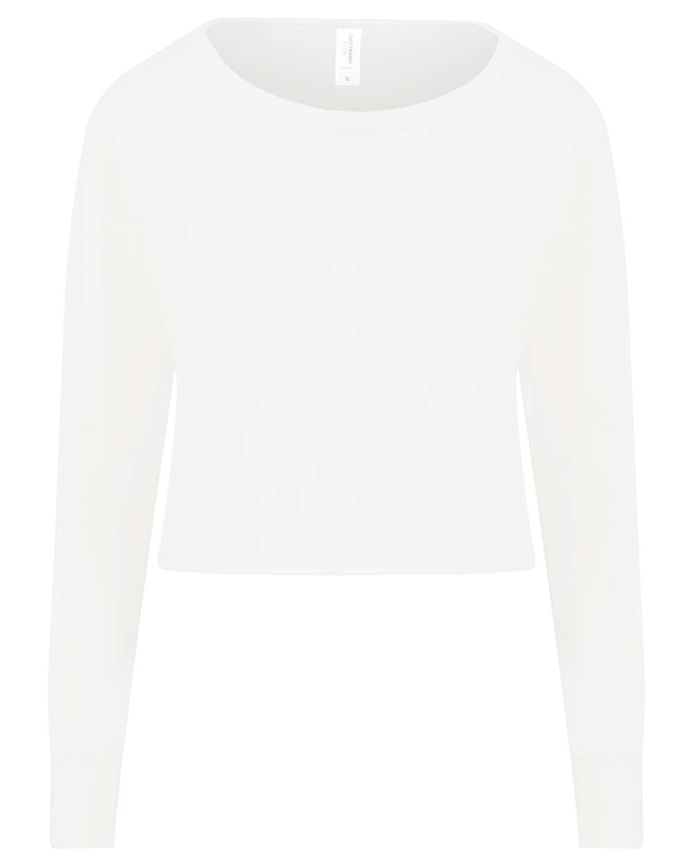 Women's Cropped Crewneck Sweatshirt - JHA035 4