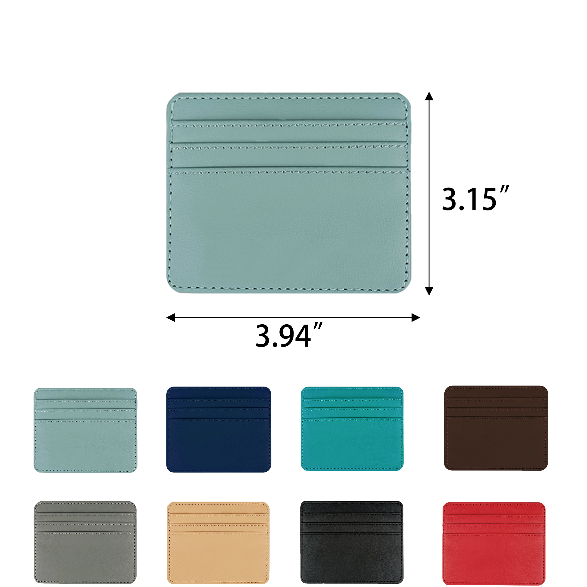 Slim Card Case in PU Leather 2
