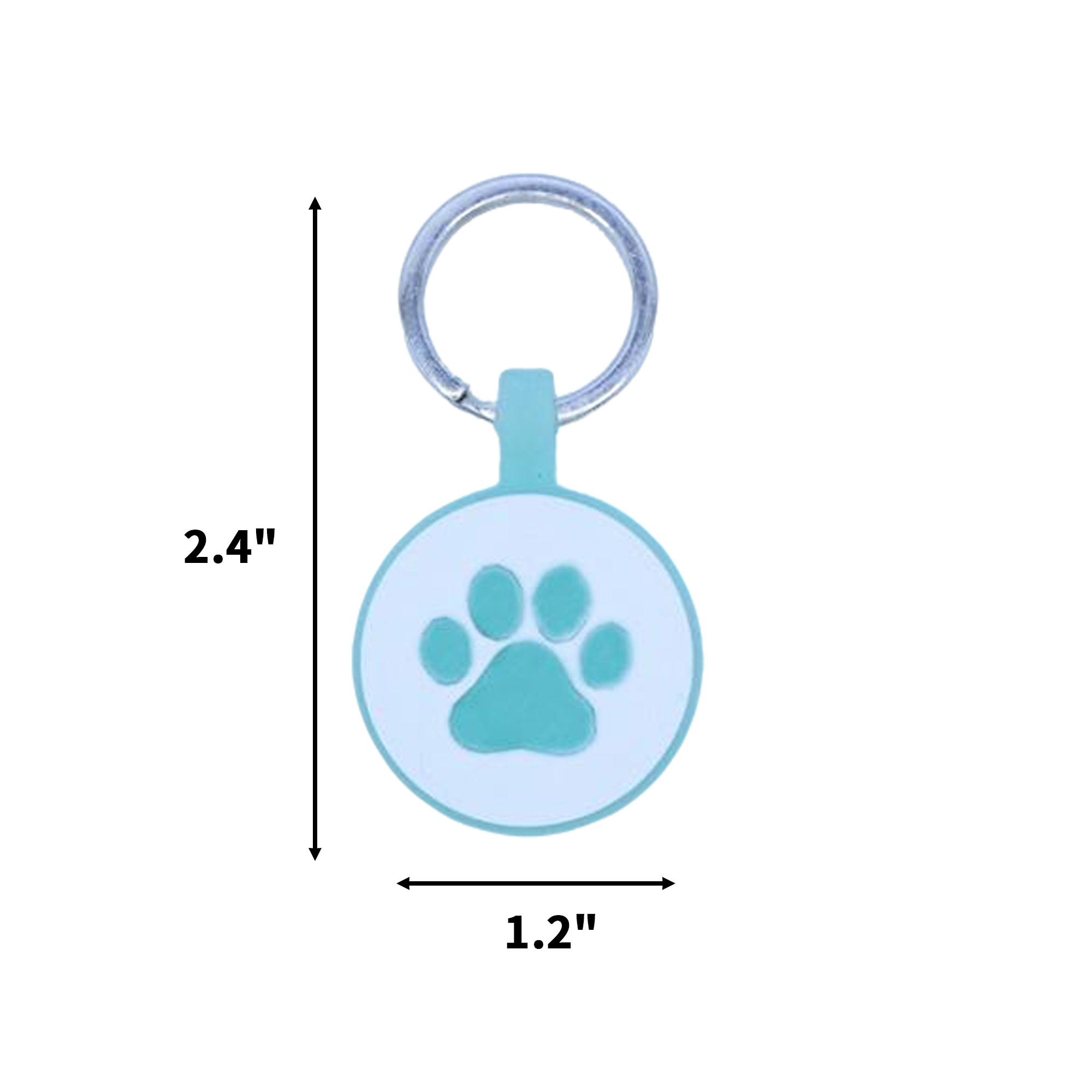 Silent Silicone Round Pet Identification Tag 5
