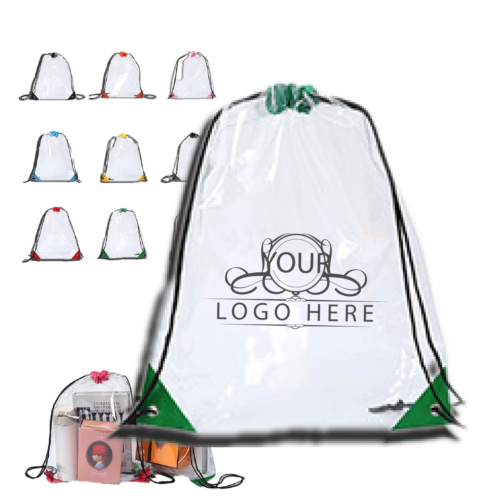 Clear Drawstring Bag 1